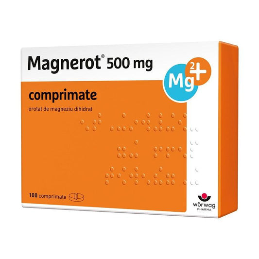 Magnerot, 500 mg, 100 comprimate, Worwag Pharma-