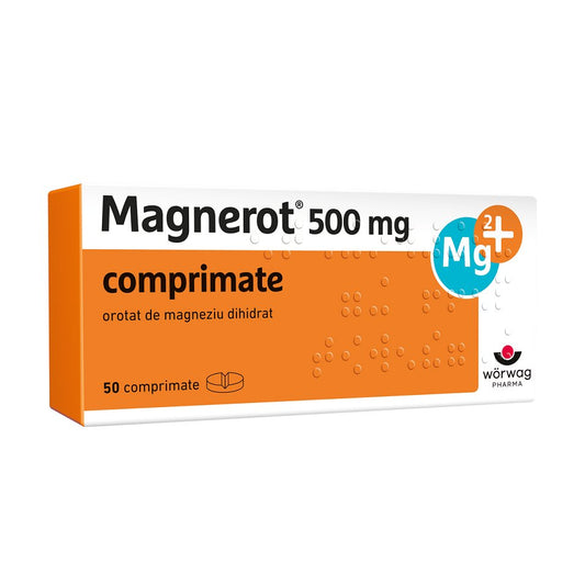 Magnerot, 500 mg, 50 comprimate, Worwag Pharma - 4030674007728