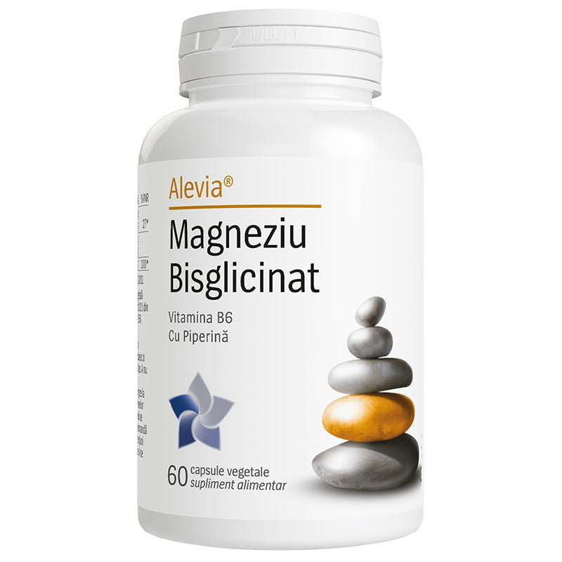 Magneziu Bisglicinat 60 capsule vegetale Alevia - 6423602018053