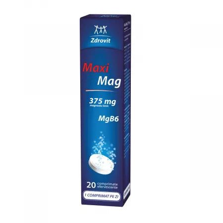 MaxiMag, 20 comprimate efervescente, Zdrovit-