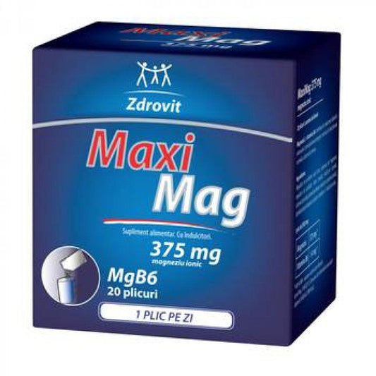 MaxiMag, 375 mg, 20 plicuri, Zdrovit-