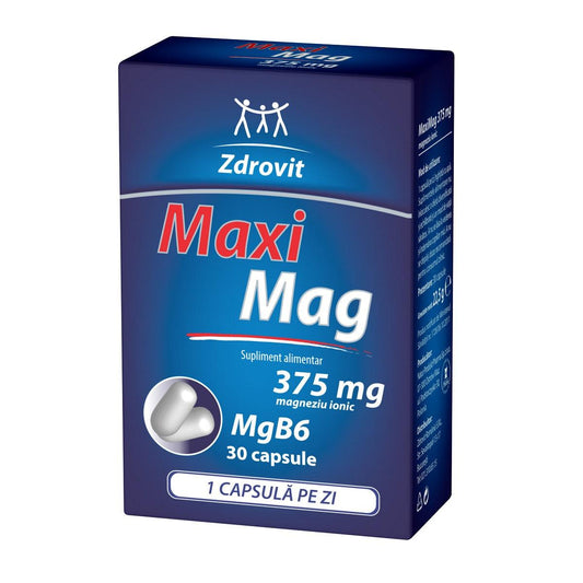 MaxiMag, 375 mg, 30 capsule, Zdrovit-