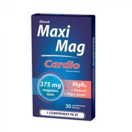 MaxiMag Cardio 375 mg, 30 comprimate, Zdrovit-