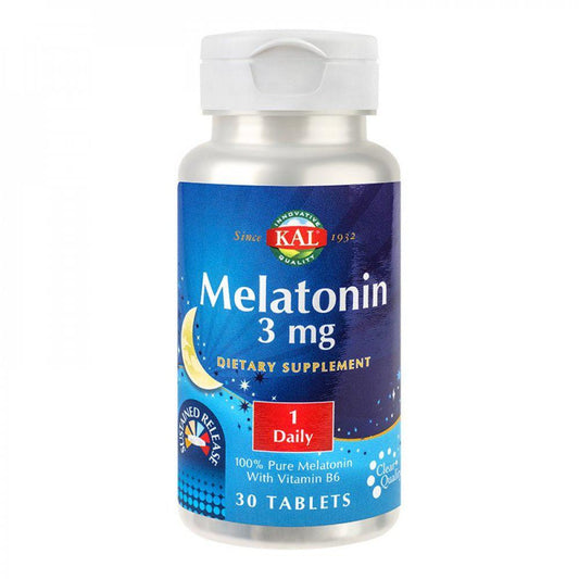 Melatonin 3 mg Kal, 30 tablete, Secom-