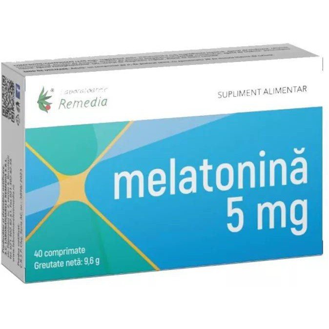 Melatonina, 5 mg, 40 comprimate, Remedia - 5944747007999