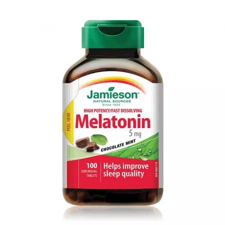 Melatonina 5mg, 100 tablete sublinguale, Jamieson-