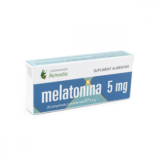 Melatonina 5mg, 30 comprimate, Remedia-