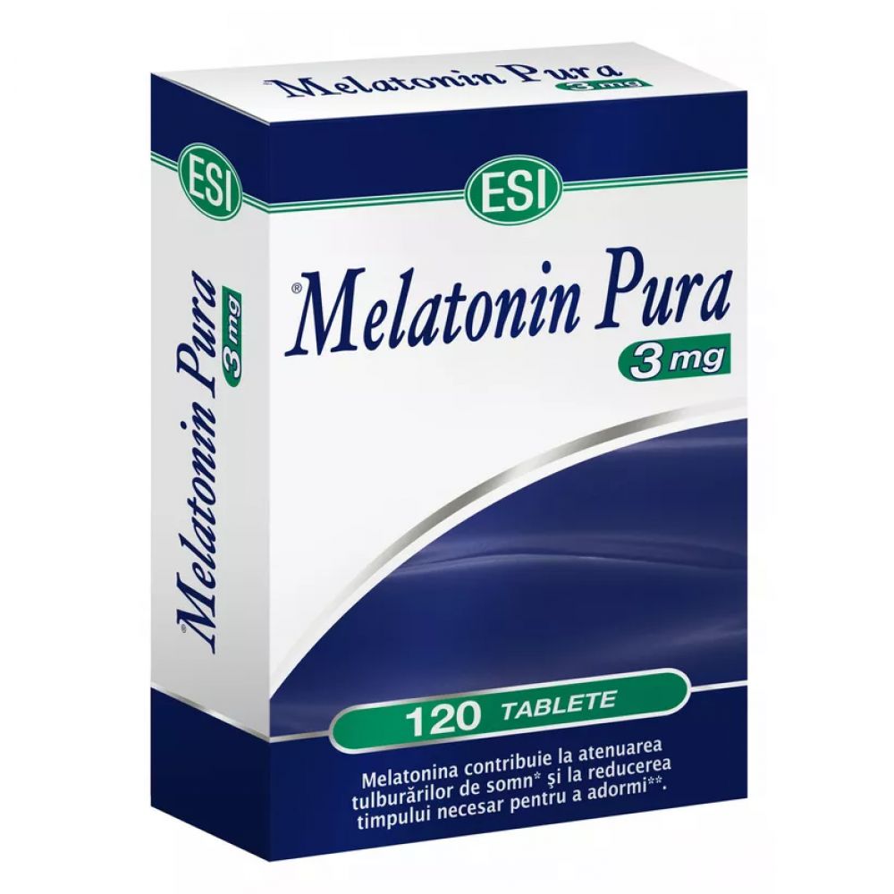 Melatonina pura, 3 mg, 120 comprimate, EsiSpa-