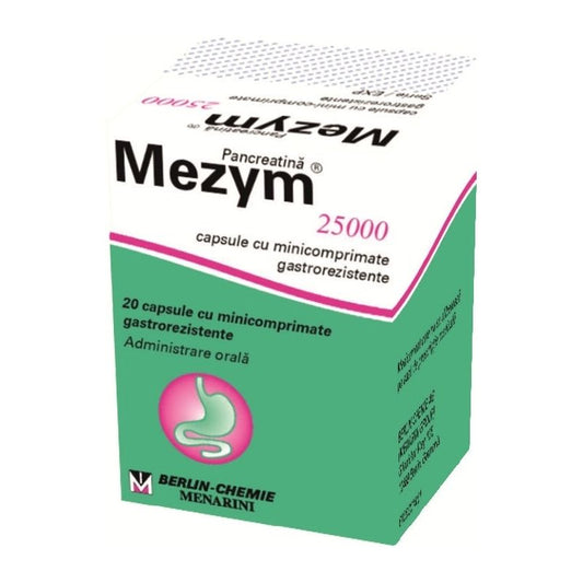 Mezym 25000, 20 comprimate, Berlin-Chemie Ag-