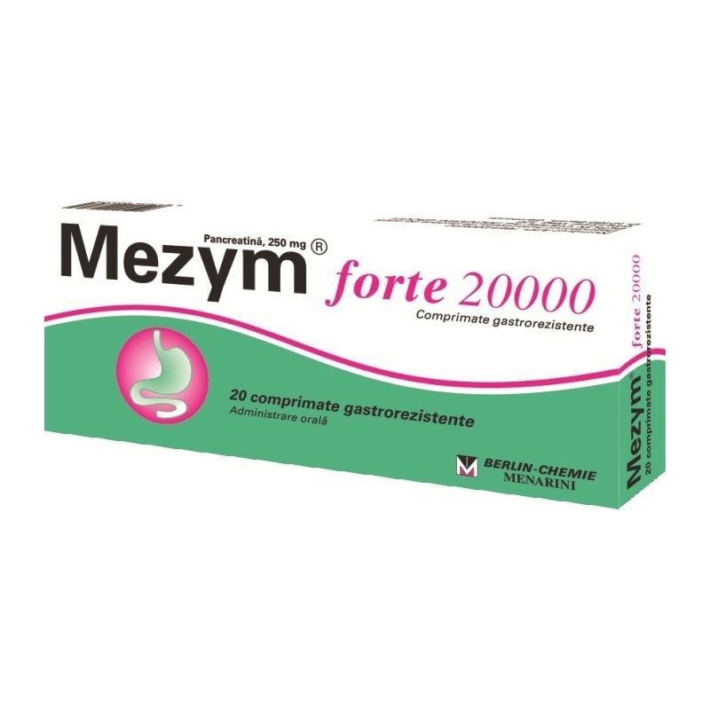 Mezym Forte 20000, 20 comprimate, Berlin-Chemie-