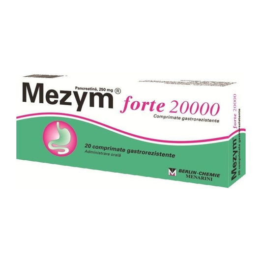 Mezym Forte 20000, 20 comprimate, Berlin-Chemie