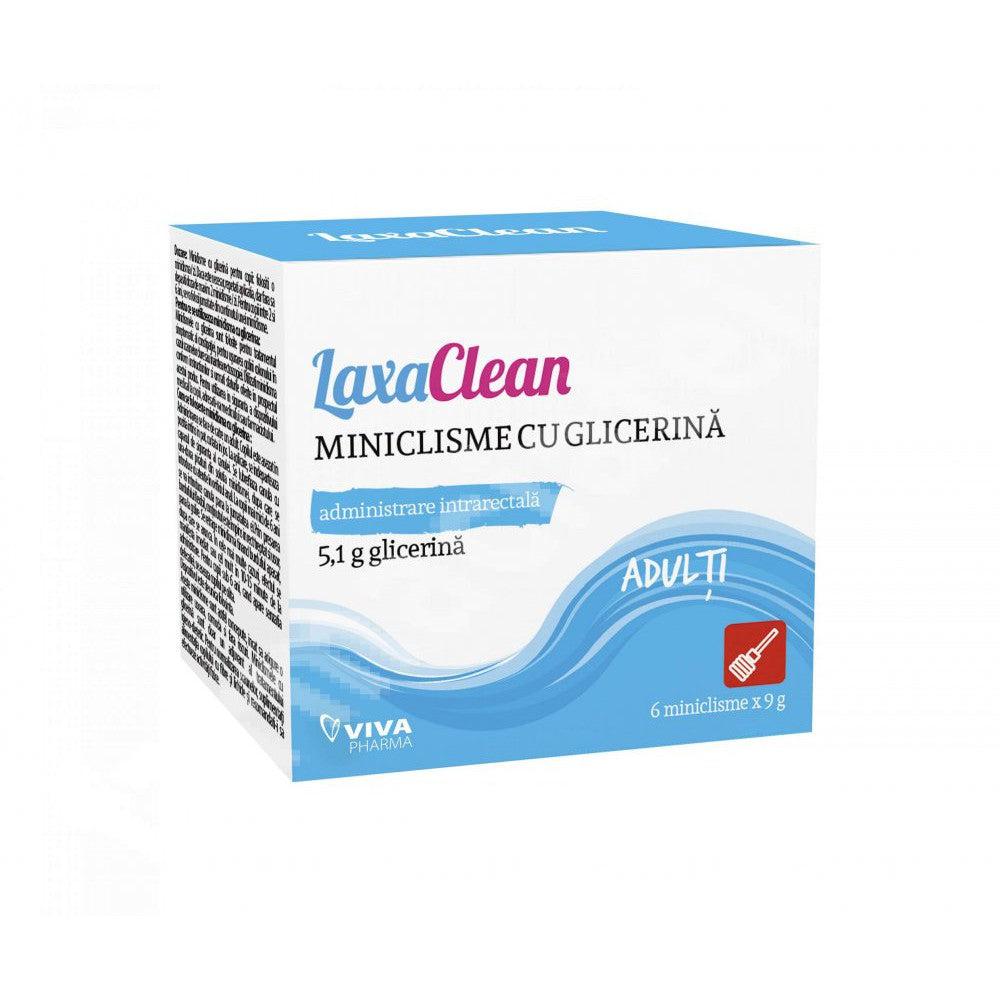 Miniclisme cu glicerina pentru adulti LaxaClean, 6 bucati, Viva Pharma-