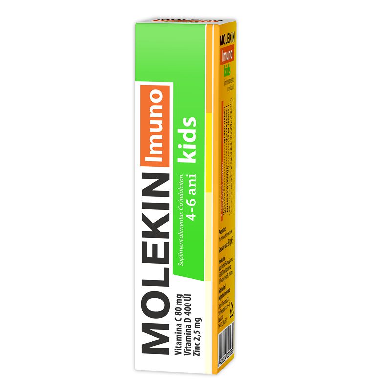 Molekin Imuno Kids, 20 comprimate efervescente, Zdrovit-
