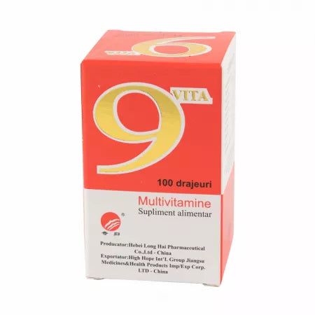 Multivitamine 9Vita, 100 drajeuri, Yongkang International China-