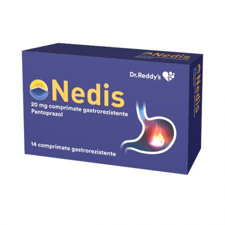 Nedis, 20 mg, 14 comprimate gastrorezistente, Dr Reddys-