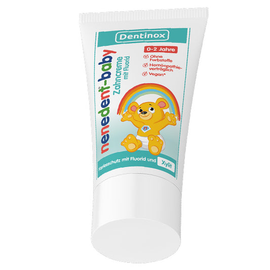 Nenedent Pasta de dinti fluor pentru copii de la 0 la 2 ani, 50 ml, Dentinox Gesellschaft