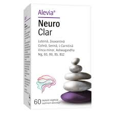 Neuro Clar, Supliment pentru neuroprotectie, 60 capsule vegetale, Alevia-