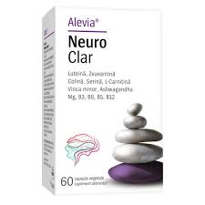 Neuro Clar, Supliment pentru neuroprotectie, 60 capsule vegetale, Alevia