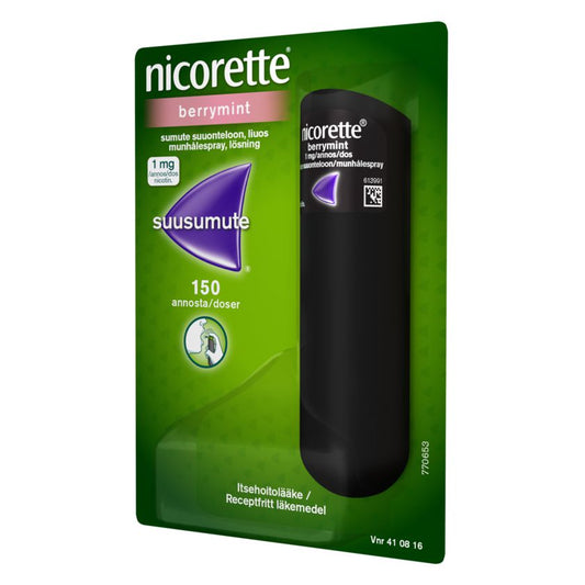 Nicorette Berrymint, spray, 1 mg, 13,2 ml, Mcneil-