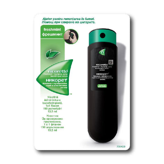 Nicorette Freshmint, spray, 1 mg, 13,2 ml, Mcneil