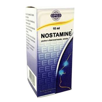 Nostamine picături oftalmice/nazale, soluţie, 0,5 mg/ml + 0,5 mg/ml, 10 ml, Eipico Med