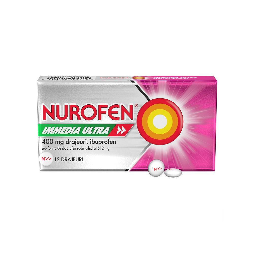 Nurofen Immedia Ultra, 400 mg, 12 drajeuri, Reckitt Benckiser