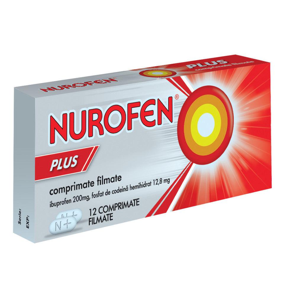 Nurofen Plus, 12 comprimate filmate, Reckitt Benckiser-