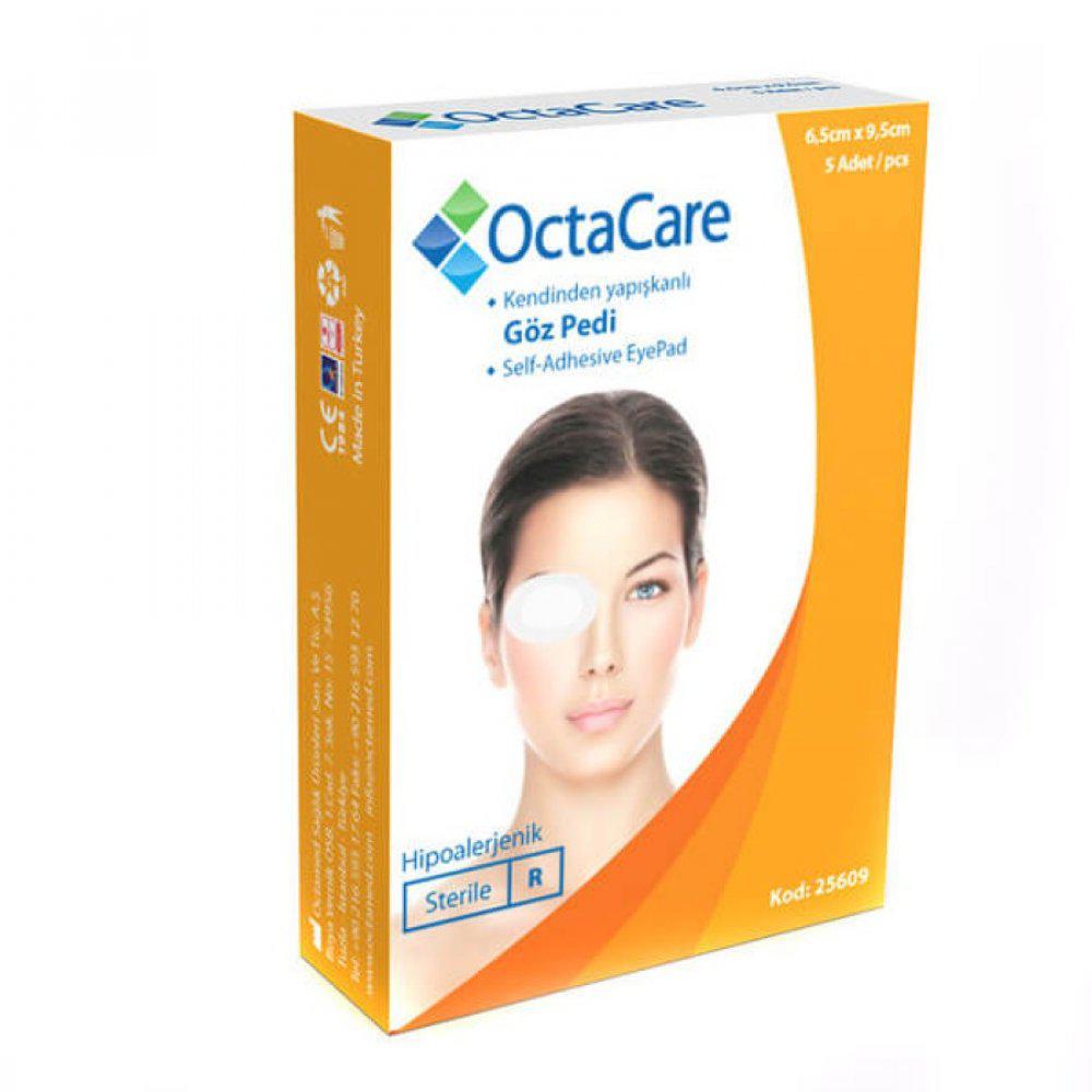 Octacare plasturi oculari sterili pentru adulti 6.5cm x 9.5cm x 5 bucati