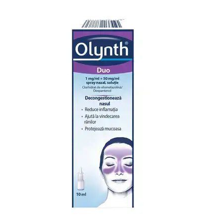 Olynth Duo, 1 mg/ml+50 mg/ml spray nazal, soluție, 10 ml, Johnson & Johnson - 3574661677736