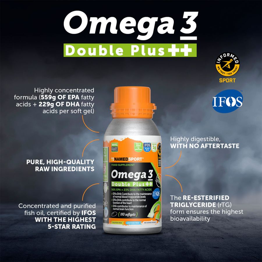 OMEGA 3 DOUBLE PLUS ++, 110 capsule moi, Named Sport-