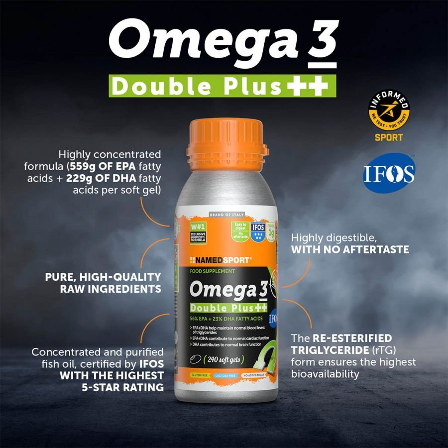 OMEGA 3 DOUBLE PLUS ++, 240 capsule moi, Named Sport-