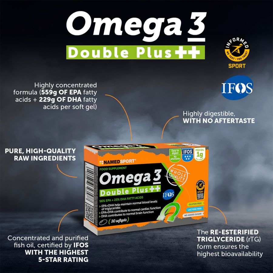 OMEGA 3 DOUBLE PLUS ++, 30 capsule moi, Named Sport-