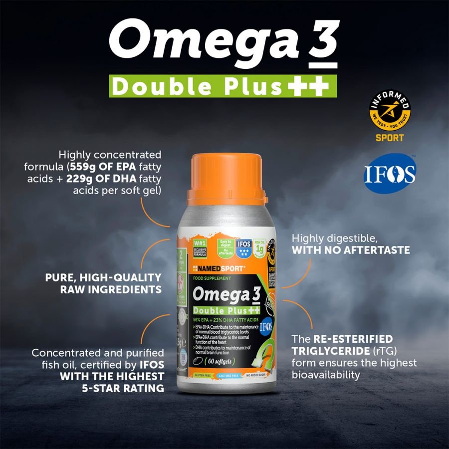 OMEGA 3 DOUBLE PLUS ++, 60 capsule moi, Named Sport-