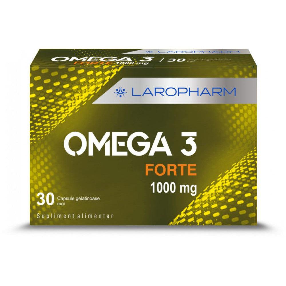 Omega 3 Forte 1000 mg, 30 capsule gelatinoase moi, Laropharm