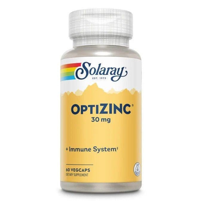 OptiZinc 30 mg Secom, 60 capsule, Solaray - 076280047073