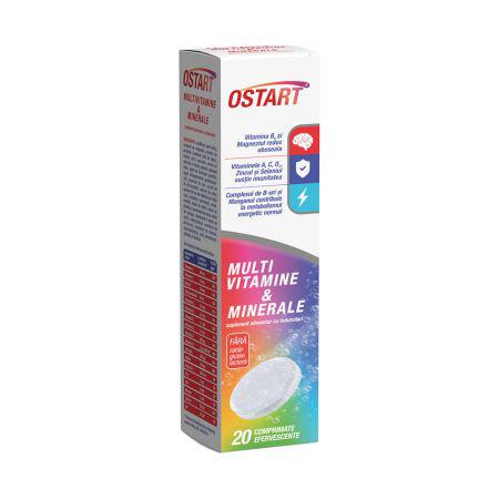 Ostart multivitamine si minerale, 20 comprimate efervescente, Fiterman