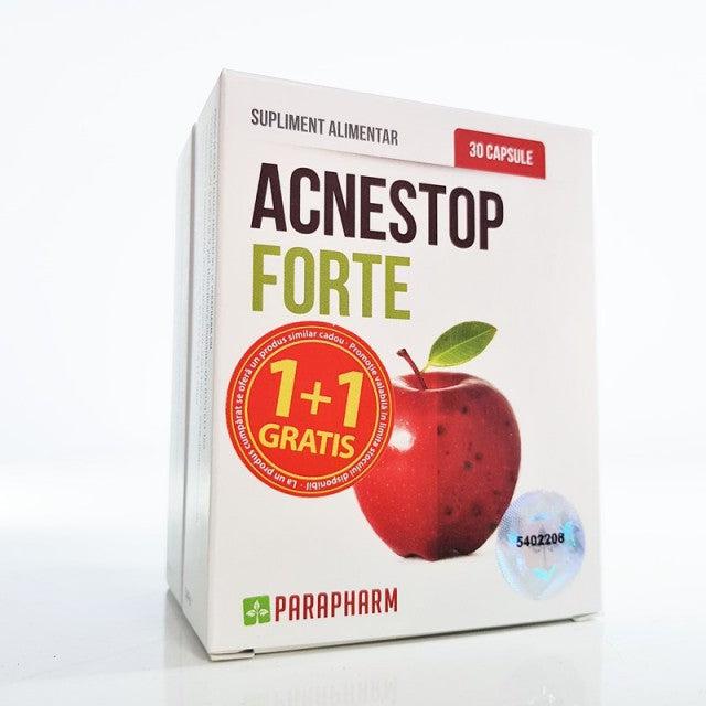 Pachet Acnestop forte, 30+30 capsule (1+1), Parapharm