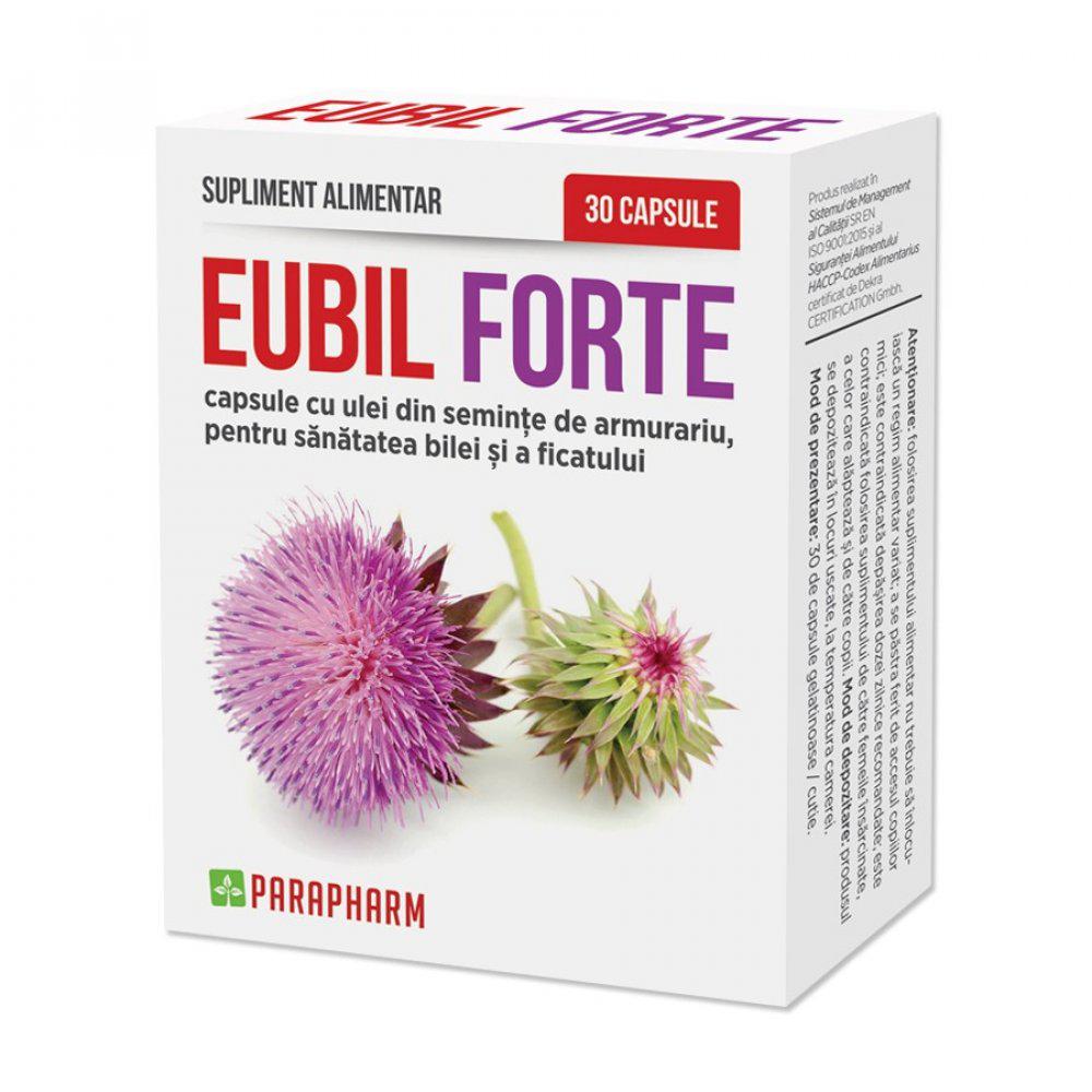 Pachet Eubil Forte, 30 capsule + 30 capsule, Parapharm