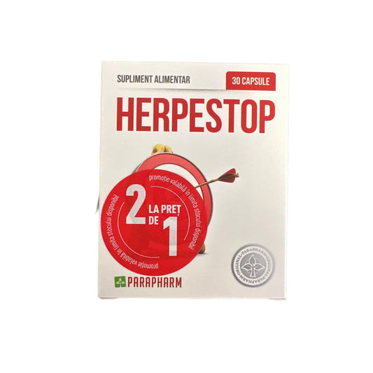 Pachet Herpestop, 30 capsule + 30 capsule, 2 la pret de 1, Parapharm-