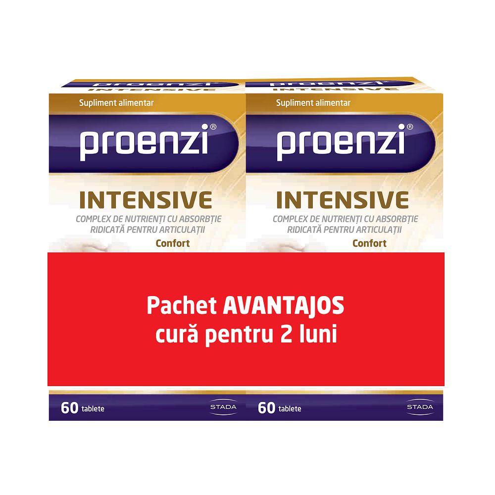 Pachet Proenzi Artrostop Intensive, 60 + 60 tablete, Walmark-