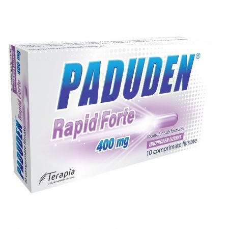 Paduden Rapid Forte, 400 mg, 10 comprimate filmate, Terapia-