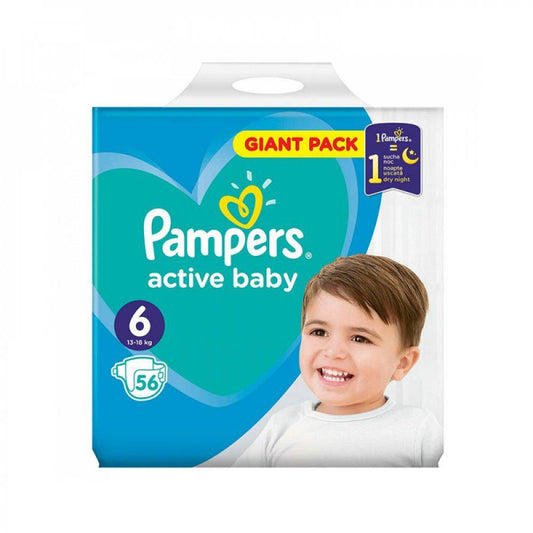 Pampers 13-18 kg (NR 6) ACTIVE BABY x 56 BUC-