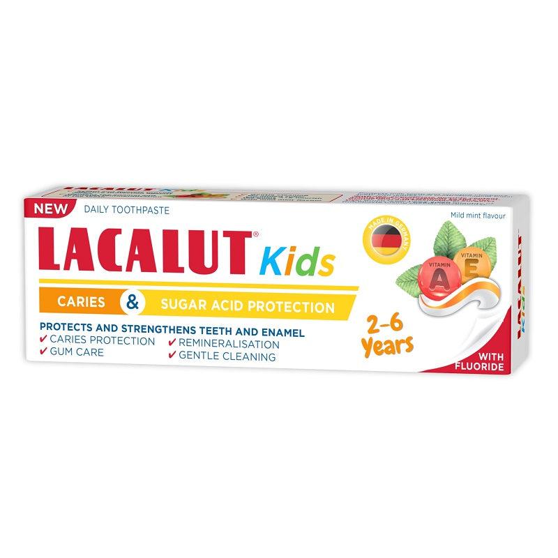 Pasta de dinti 2-6 ani Lacalut Kids, 55 ml, Theiss Naturwaren-