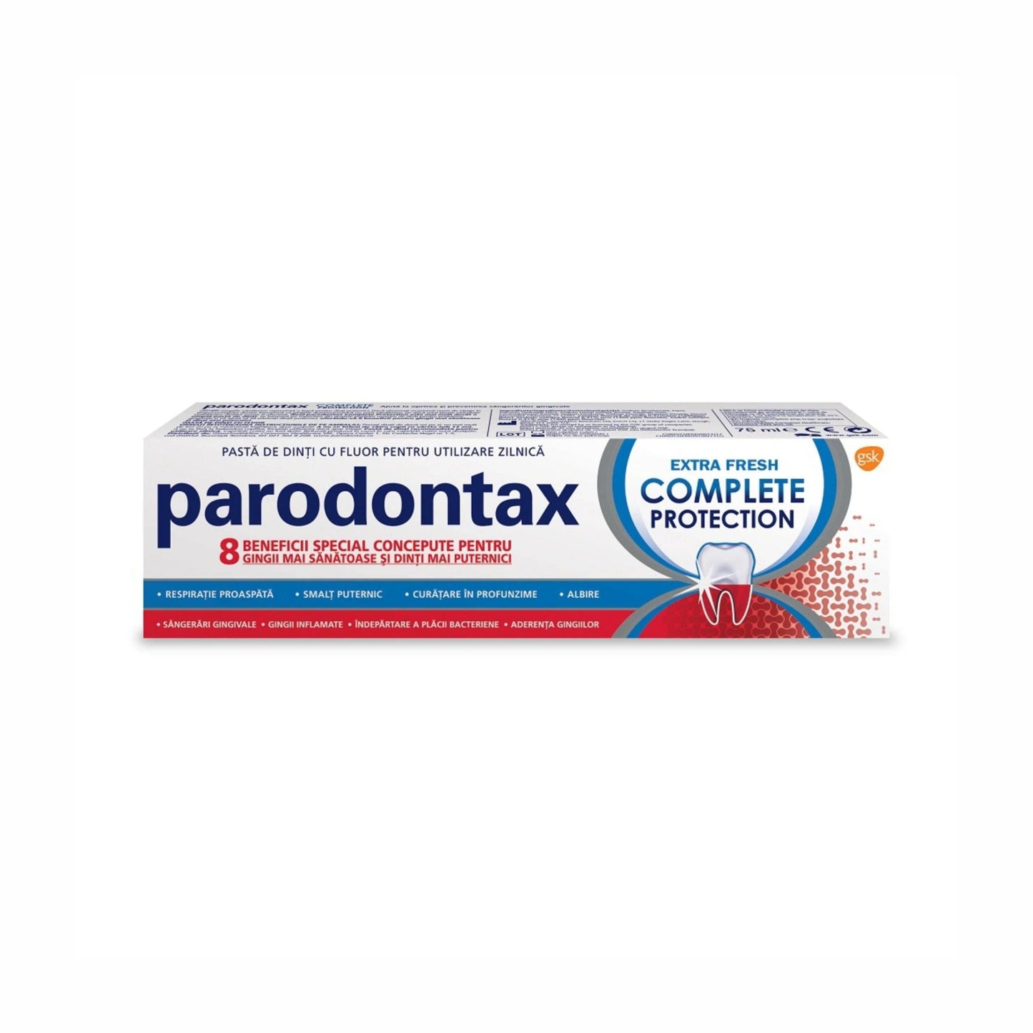 Pasta de dinti Complete Protection Extra Fresh Parodontax, 75 ml, Gsk-