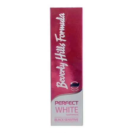 Pasta de dinti Perfect White Black Sensitive, 100 ml, Beverly Hills Formula