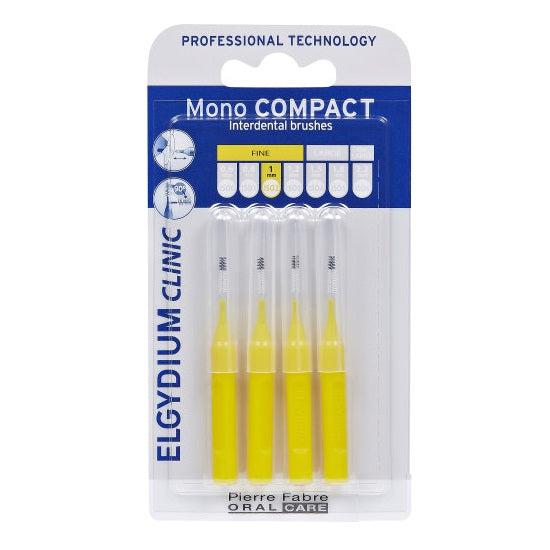 Periute interdentare Mono Compact Yellow, 4 bucati, Elgydium-