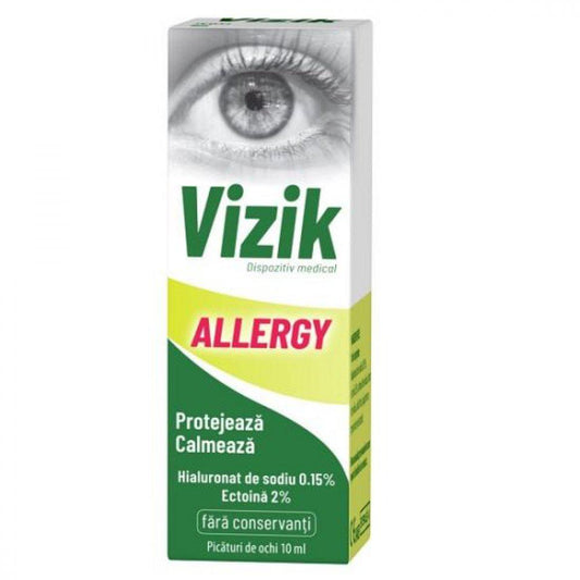 Picaturi pentru ochi Vizik Allergy, 10 mililitri, Zdrovit-