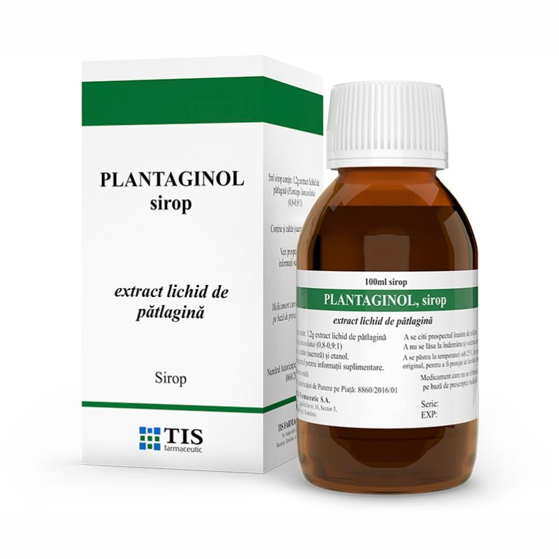 Plantaginol sirop, 100 ml, Tis Farmaceutic - 6422068001098