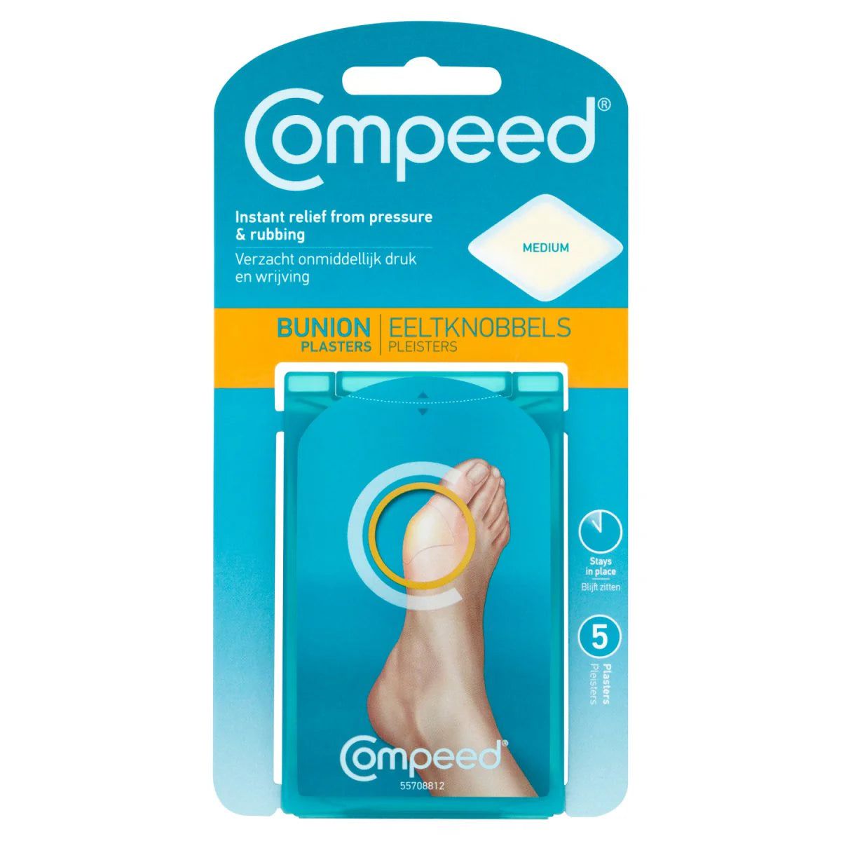 Plasturi pentru monturi, Mediu, 5 bucati, Compeed