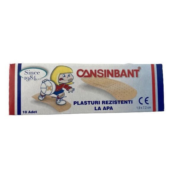 Plasturi Rezistenti la Apa Cutie, 10 bucati, Cansinbant